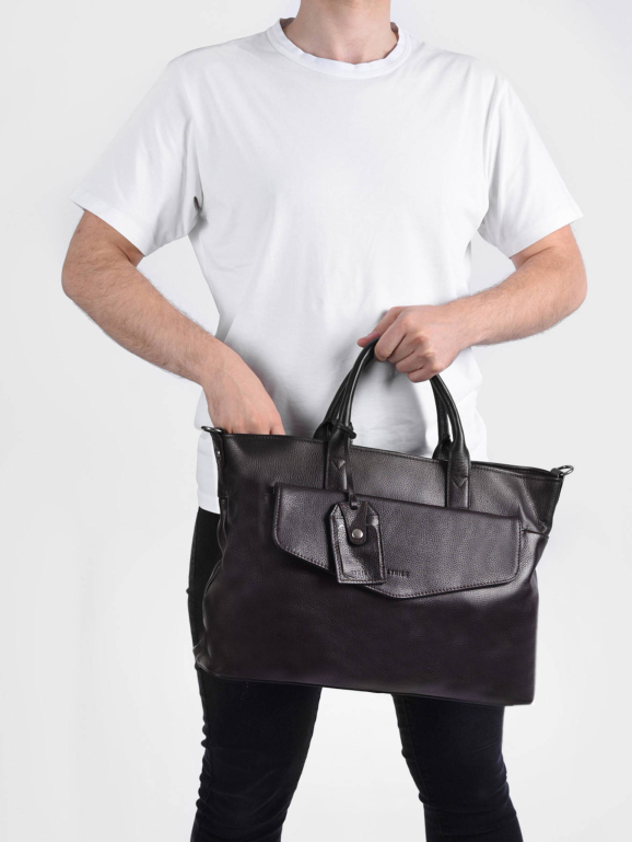 3-compartment  business bag  with 15\" laptop sleeve