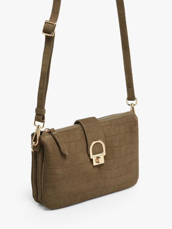 Cross body tas EQUESTRE CROCO